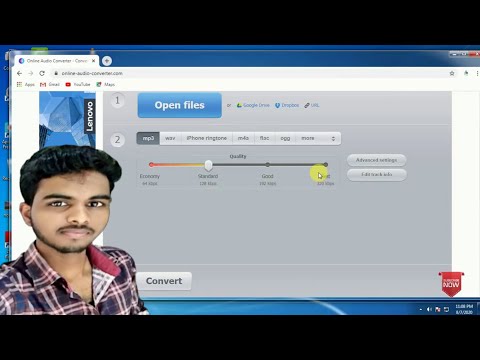 online audio converter || high quality audio(M4A) to MP3 online
