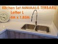 Trend TERBARU Desain Kitchen Set Sederhana Bentuk L x Meter , paling dicari!