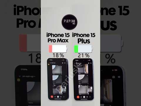 iPhone 15 Pro Max vs. 15 Plus Battery Test🔋Full video on my channel!