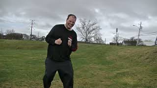 A Guy Dancing then Being Chased by Monkeys