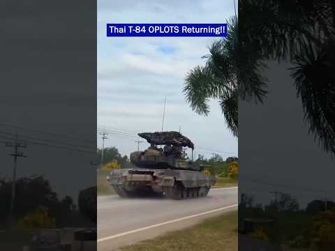 Thai Army T-84 Tanks Return from the Battlefield | Close Look at Anti-Drone Visors