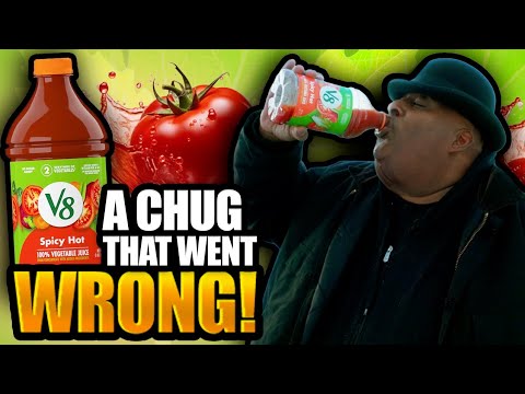 Spicy V8 Juice Chug GONE WRONG!