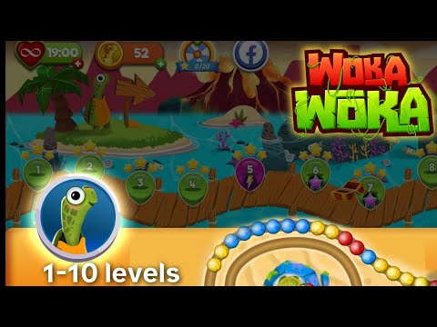 Woka woka marble shooter game (level 1-10)