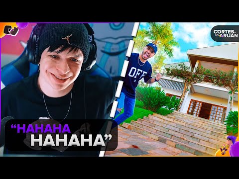 ARUAN REAGE: ESSA É NOSSA NOVA CASA ! BEM VINDOS A MANSÃO HUNTERS (THIAGO REIS) - Cortes do Aruan