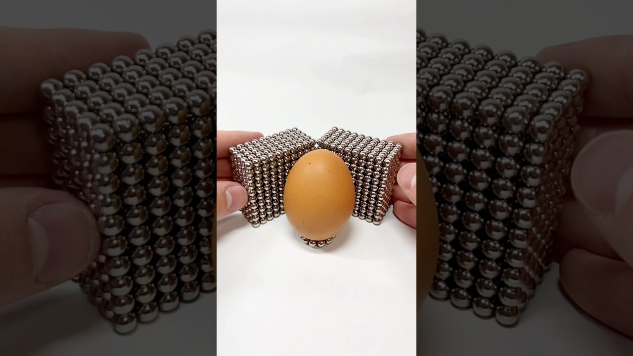 卵VSマグネット 3戦 #asmr  #magnet  #shorts