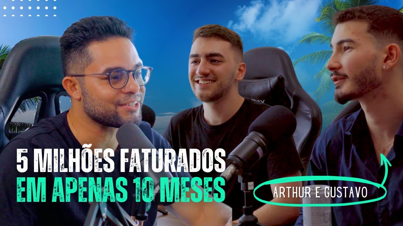 5 milhões faturados em apenas 10 meses - Arthur Riqueta e Gustavo Finck - Perfect Cast Ep 25