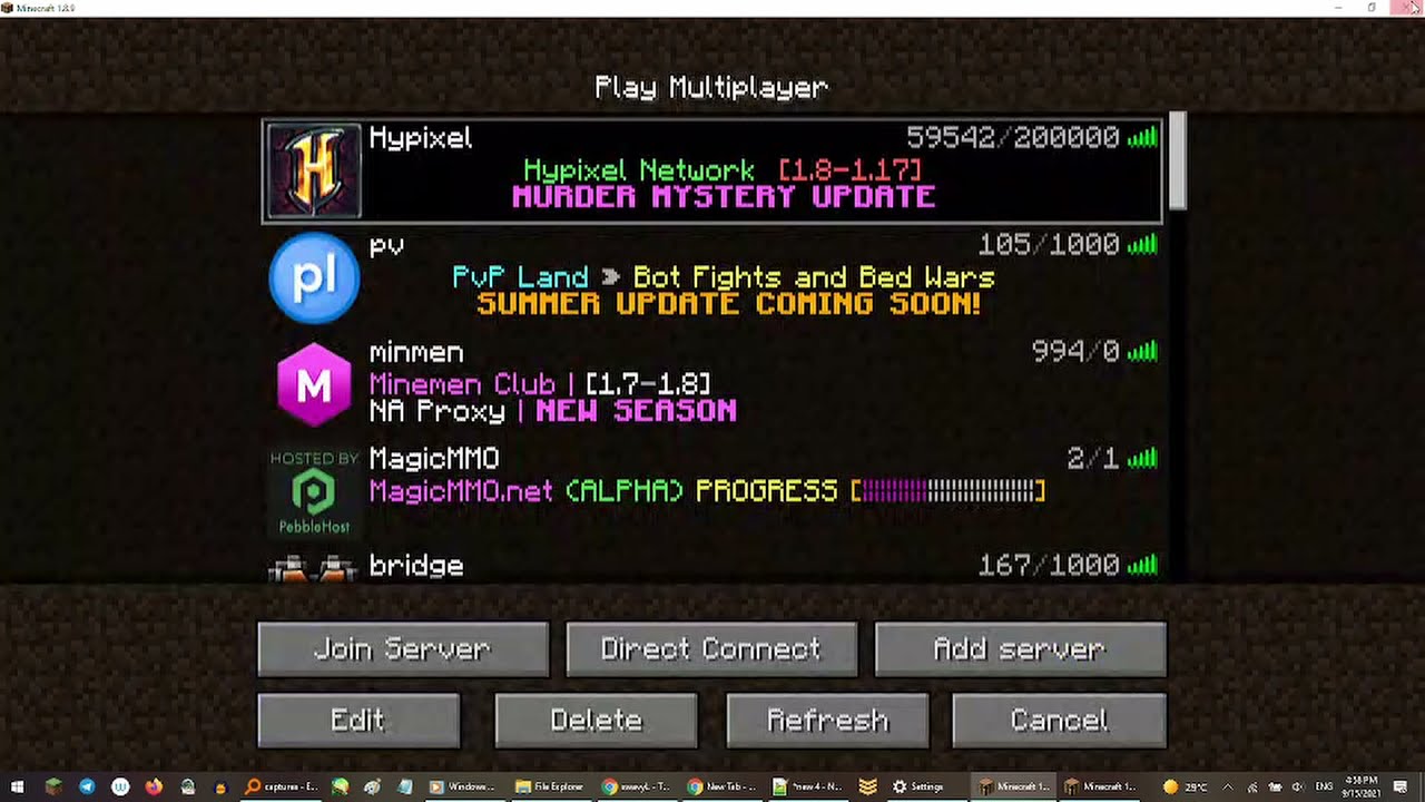 hypixel disconnected solution