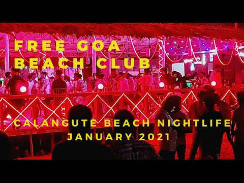 Free Beach Club of Goa | Calangute Beach | January 2021 Goa Vlog