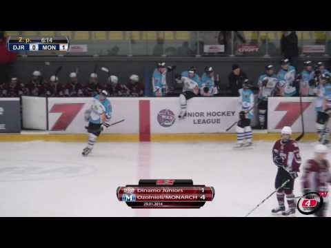 Dinamo Juniors - Ozolnieki/MONARCH (1:4) vārtu guvumi (29.01.2014)