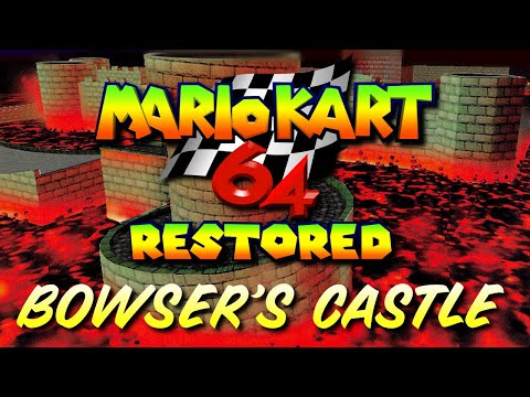 Bowser's Castle - Mario Kart 64 (Restored)