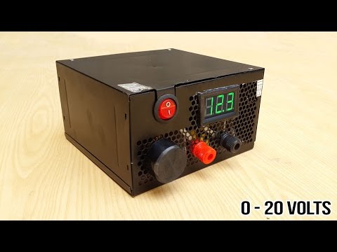 How to make adjustable 1 to 20 voltage power supply from old PSU.DIY Bench power supply. Video