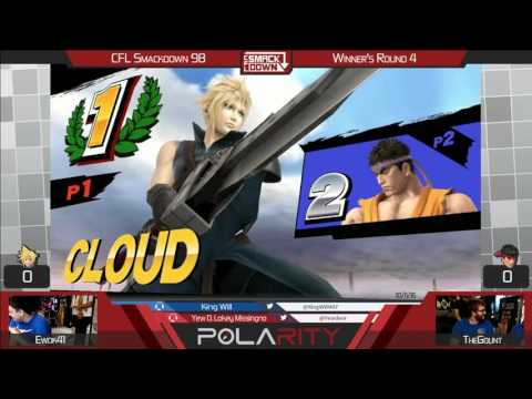 CFL Smackdown 98 WiiU - Ewok41 (Cloud) vs TheGount (Ryu) - Winners R4