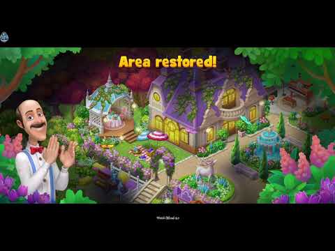 Gardenscapes Area 37 Complete Part 37- New Area Unlocked