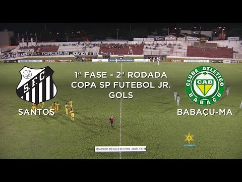 Gols - Santos-SP 4 x 2 Babaçu-MA - Copa São Paulo Futebol Jr. - 06/01/2014