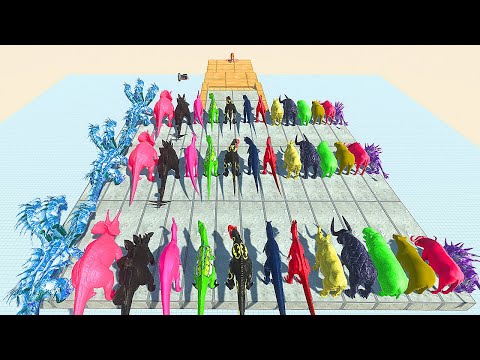 Colors Animals Race Obstacle Small Land Mines #5 - Animal Revolt Battle Simulator