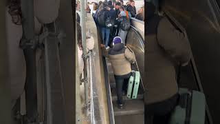 Terrifying escalator fail