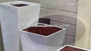 Maceteros en fibra de vidrio