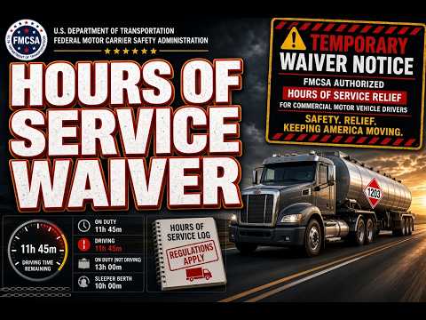 FMCSA HOS Waiver for Gasoline & Diesel Haulers