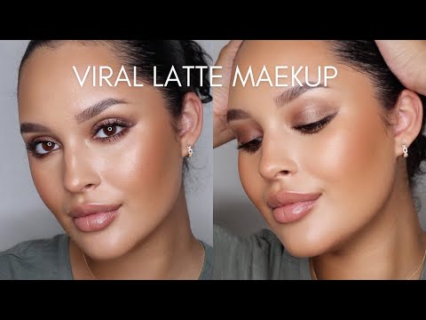 viral latte makeup