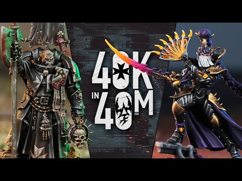 NEW Drukhari Fight Bitter Rivals the Black Templars. Warhammer 40k in 40m