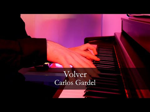 Volver - Carlos Gardel (Piano Tango) with score and tutorial
