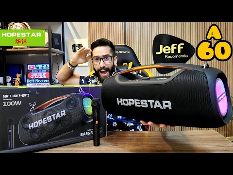 HOPESTAR A60 100W RMS IPX6: A caixa de som FAMOSA DOS GRINGOS! (Unboxing)