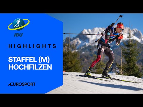 Deutsche Staffel wackelt am Schießstand | Highlights deutsch | Männer | Hochfilzen | Biathlon