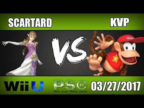 Scartard (Zelda) vs KVP (Diddy Kong/Shiek) Losers Round 2 Wii U - S4M