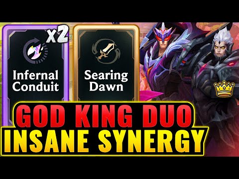 God Kings: Insane Duo Augment Interactions = No CD + Perma Tick Searing Dawn | League Arena Gameplay
