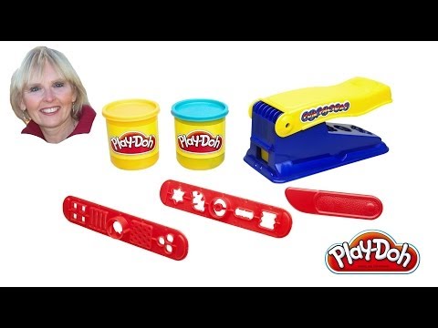 آلة صنع شكل المصنع الأساسي المرح مع لونين من ألوان بلاي دوه  غير السامة من بلاي دوه video