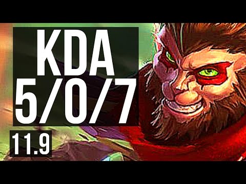 WUKONG vs TRUNDLE (TOP) | 5/0/7, 3.7M mastery, 1700+ games | KR Diamond | v11.9