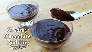 Homemade Creamy Chocolate Pudding – Pudding Dessert Recipe Egg less by (HUMA IN THE KITCHEN)