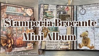 STAMPERIA BROCANTE MINI ALBUM * DECORATING THE COVERS AND SIGNATURES * FINISHING THE ALBUM