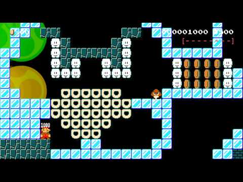 Monochrome (100coin level) by Shady - SUPER MARIO MAKER - No Talking 1ba