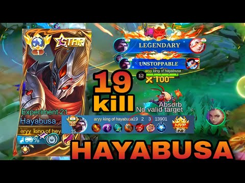 hayabusa gameplay 19 kills | top global hayabusa