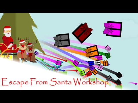 marble race  : Escape From Santa Workshop in  Marble Race - Survival Marble Race In Algodoo
