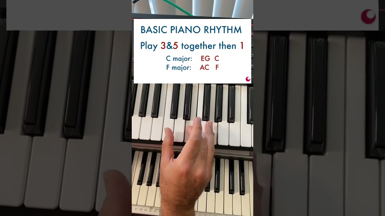 Basic Piano Rhythm - Easy Piano Tricks (Rhythm Lesson)