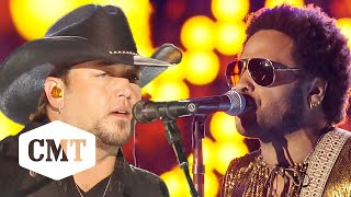 Jason Aldean &amp; Lenny Kravitz Perform “American Woman” at 2013 CMT Music Awards