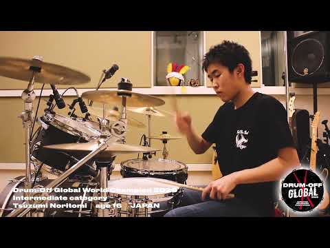 Drum-Off Global 2020 World Champion from Japan TSUZUMI NORITOMI Intermediate category