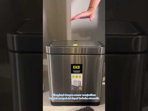 Gambar Eko Deluxe Mirage Tempat Sampah Sensor Gerak Stainless Steel 20 Liter - Silver