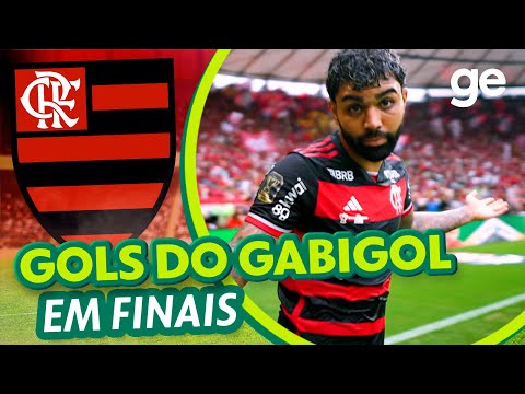 All of Gabigol's goals in finals for Flamengo