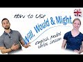 How To Use Will Would And Might English Modal Verbs Lesson