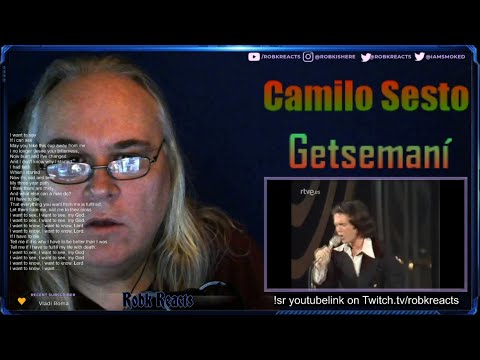 Camilo Sesto - First Time Hearing - Getsemaní - Requested Reaction (live 1977)