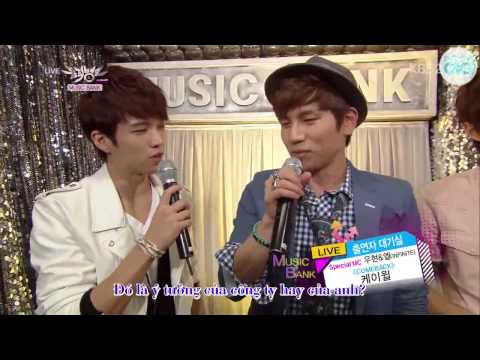 [I7VN][Vietsub] 130405 Infinite's L, Woohyun interview with K.Will @ KBS Music Bank