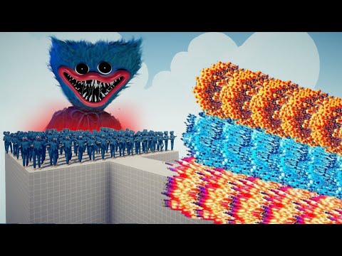 100x Huggy Wuggy vs Every God | Totally Accurate Battle Simulator TABS