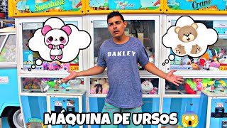JOGUEI NA MQUINA DE PEGAR URSO VEJA NO QUE DEU..
