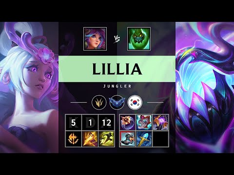 Lillia Jungle vs Zac - KR Diamond Patch 25.12