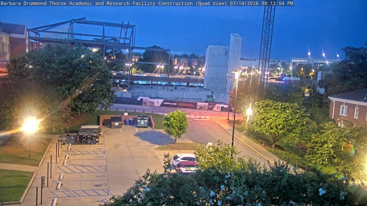 Live webcam view of Thorne Research Facility Construction Cam