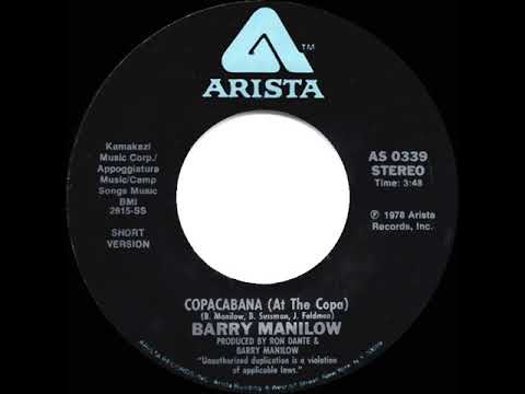 1978 HITS ARCHIVE: Copacabana (At The Copa) - Barry Manilow (stereo 45 single version)