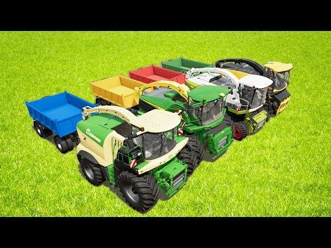 TRANSPORT, HARVEST & LOAD WHEAT WITH LANDINI AND RIGITRAC TRACTORS Farming Simulator 22